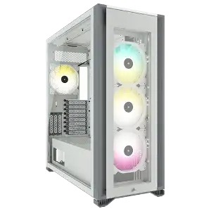 CORSAIR iCUE 5000X RGB MID-TOWER ATX WHITE CASE 